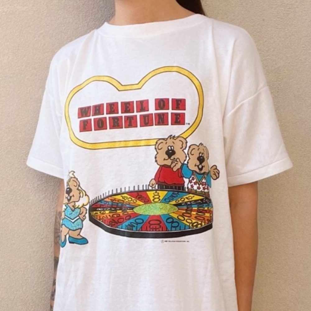 ‘87 Wheel of Fortune 🔮 Berenstain Bears Vintage B.J. Frog Sleep Tee